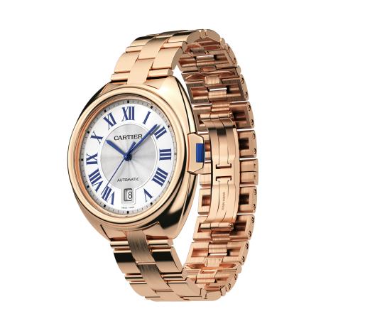 The popular copy Clé De Cartier WGCL0020 watches have typical key-shaped crowns.