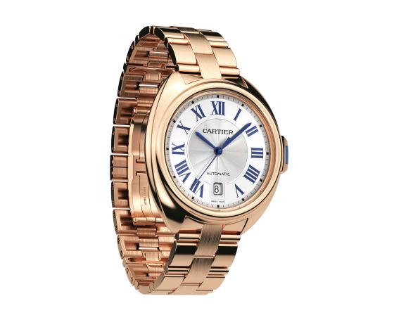 The precious fake Clé De Cartier WGCL0020 watches are made from 18k rose gold.