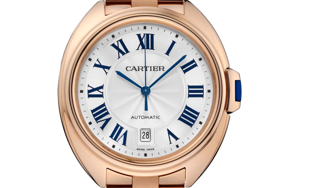 The 40 mm replica Clé De Cartier WGCL0020 watches have silver-plated dials.