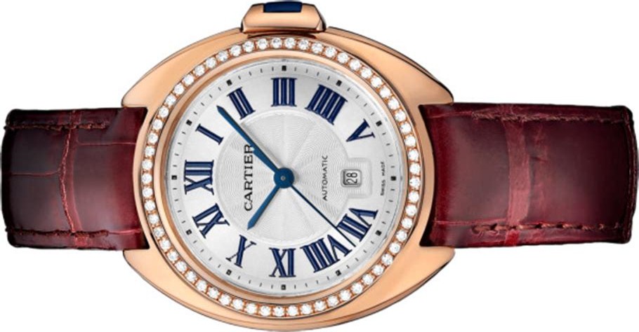 The copy Clé De Cartier WJCL0047 watches decorated with diamonds are worth for females.